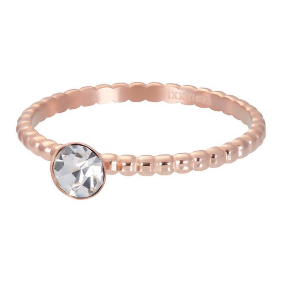 iXXXi-Fame-Ball with Crystal Stone-Rosé goud-Dames-Ring (sieraad)-16mm