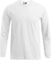 Wit t-shirt lange mouwen merk Promodoro maat 3XL