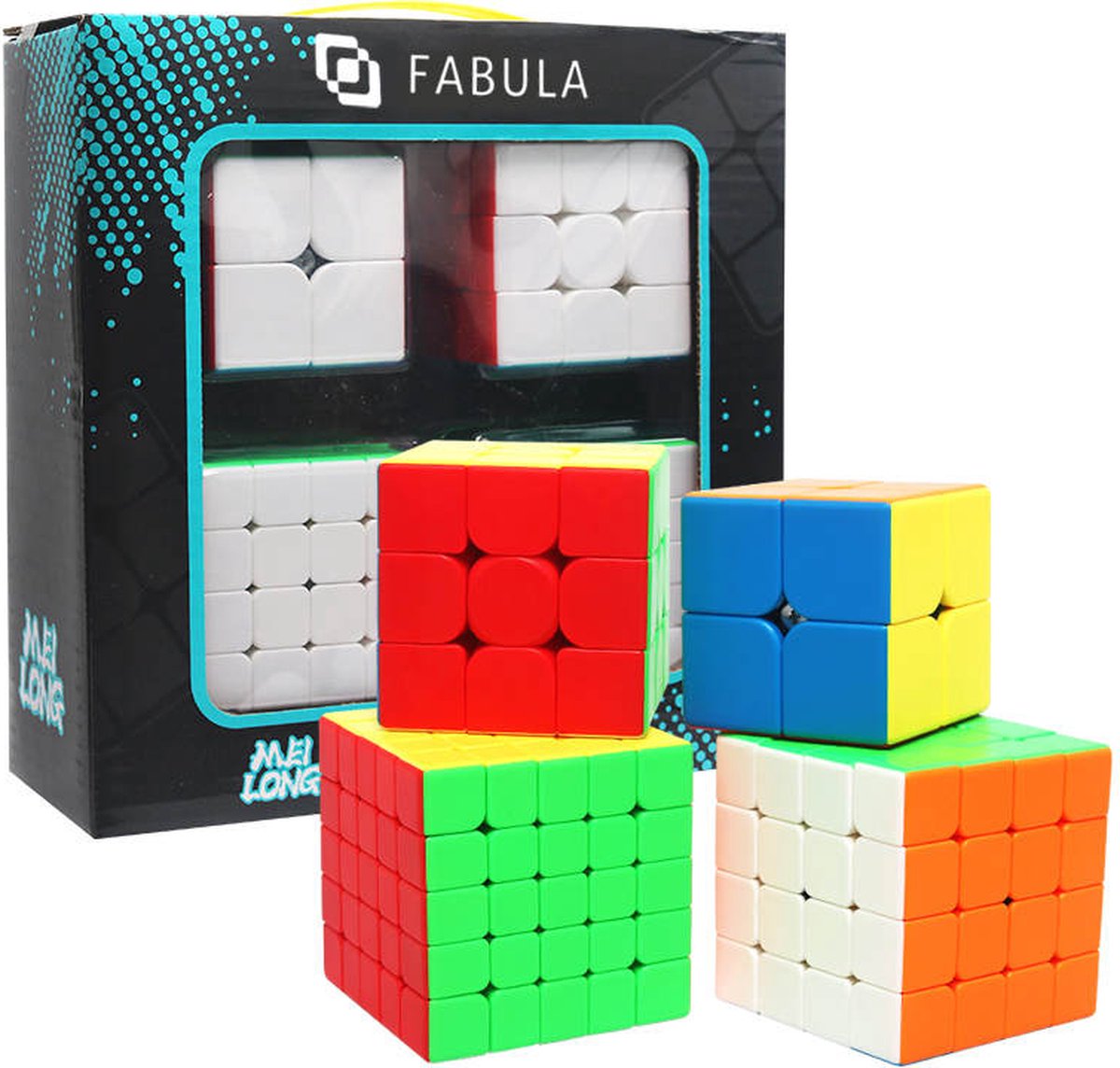 Coffret Rubik's Cube MoYu 4 pièces – Tête-Dure