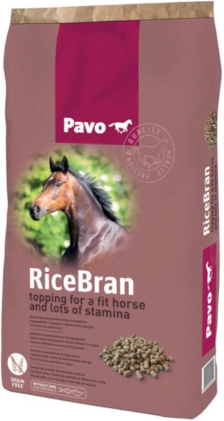 Pavo Ricebran - Paardenvoer - 20 kg Pavo Ricebran - Paardenvoer - 20 kg