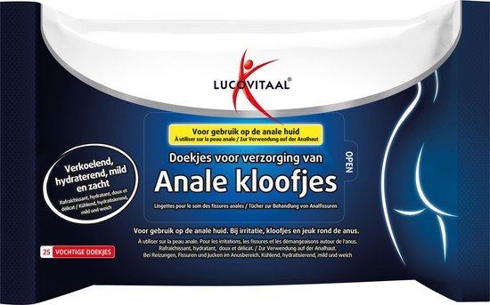 Foto: Lucovitaal anale kloofjes doekjes 25st 