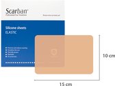 Scarban Elastic siliconenpleister 10 x 15 cm | vermindert littekens en littekenklachten | litteken pleister