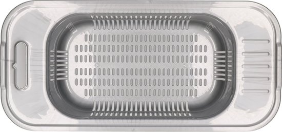 Alipis RVS Afvoermand - Multifunctioneel Vergiet Voor Groente En Fruit, Duurzaam Keukenhulpje