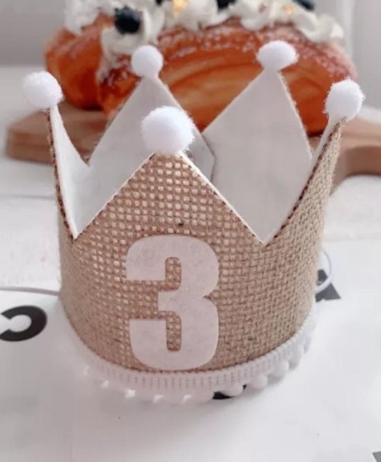 Couronne Anniversaire Enfant Réglable + Lunettes Fête - Chiffres 0-9 Inclus