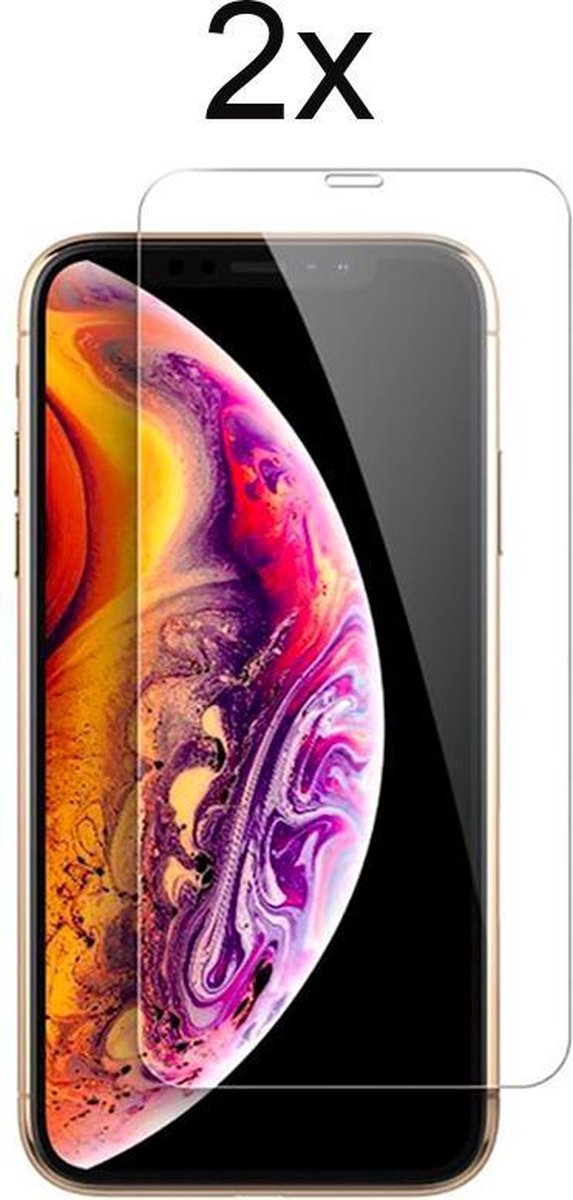 Screenprotector Iphone X - Apple Iphone X screenprotector - Iphone X Tempered glass - 2 pack