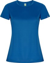 kobalt blauw dames ECO sportshirt korte mouwen 'Imola' merk Roly maat L