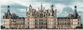 WallClassics - Poster Glanzend – Kasteel van Chambord - Frankrijk - 60x20 cm Foto op Posterpapier met Glanzende Afwerking