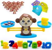 Monkey Balance Game - Kado - Speelgoed Jongens & Meisjes - Speelgoed - Ik Leer Rekenen - 4 Jaar - 5 Jaar - 6 Jaar - Leren Rekenen - Aap Speelgoed - Balansspel - Leren Tellen - Ik Leer Cijfers - Montessori Speelgoed - Duurzaam Speelgoed - Cadeau