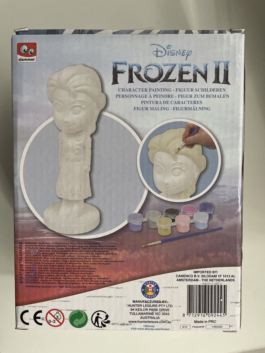Peinture de figurines en Plâtre - Thema: Frozen - Elsa & Anna - Peinture en  Plâtre 