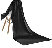 Emilie Scarves omslagdoek sjaal Lang Satijn - zwart - 200*70CM
