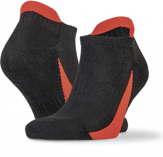 Spiro 3 pack Sneaker sokken Black/Red size L/XL