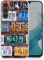 Hippe Hoesjes Geschikt voor Samsung Galaxy A34 Telefoon Hoesje Kentekenplaten