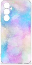 Telefoon Hoesje Geschikt voor Samsung Galaxy A54 5G Silicone Back Case Watercolor Light