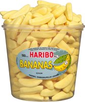 Haribo Schuim Bananen - silo 150 stuks - Doos 6 silo's