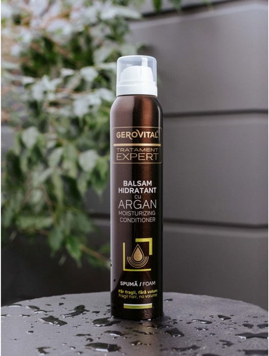 Gerovital Conditioner Mousse hydratante à l'huile d'Argan pour cheveux  cassants, sans... | bol