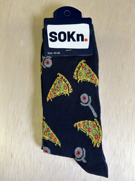 SOKn. trendy sokken *PIZZA!!!* (ook leuk om kado te geven!)