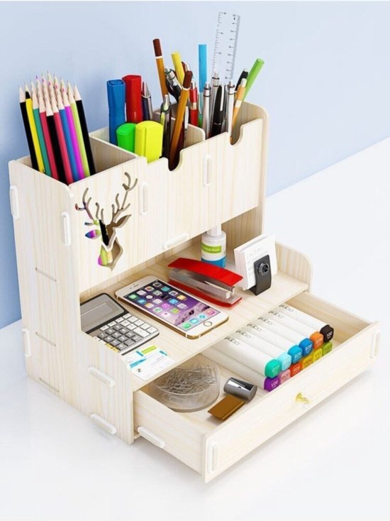 Organisateur Bureau En Cuir PU - 3 étages Pour Stylos, Téléphone, Télécommandes - Noir - Rangement De Bureau Support Stylos Télécommande 3 étages Organisateur Bureau En Cuir PU - 3 étages Pour Stylos, Téléphone, Télécommandes - Noir - Rangement De Bureau Support Stylos Télécommande 3 étages