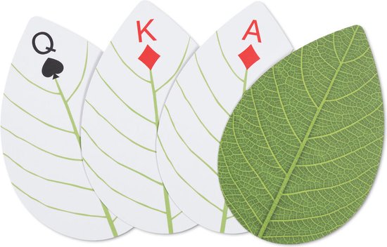 Thumbnail van een extra afbeelding van het spel Kikkerland Huckleberry Leaf Cards - Kaartspel - Bladvormig