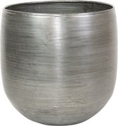 Ter Steege Bloempot Aluminium Zilver D 38 cm H 35 cm