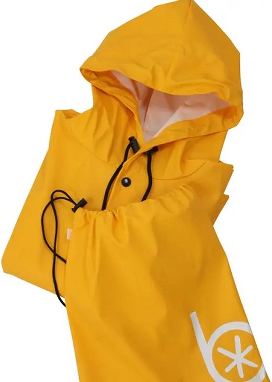 BADAWIN - Poncho de pluie jaune - poncho de vélo - poncho de pluie adultes - imperméable - unisexe - vélo de poncho de pluie - poncho de pluie femme - poncho de pluie homme - poncho de pluie réutilisable - ponchos de pluie