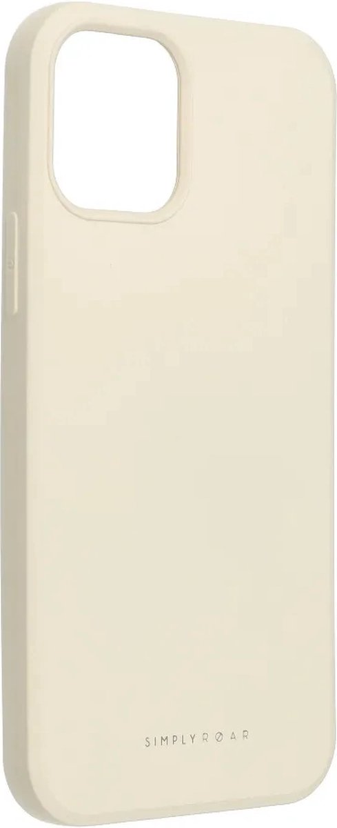 Roar Space Siliconen Back Cover hoesje iPhone 12 / 12 Pro - Aqua White