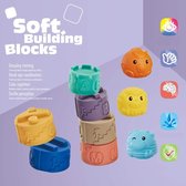 Zachte bouwblokken voor baby's en kinderen - stapeltoren - stapelblokken - 7 stuks