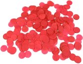 Confetti - confetti rood - confetti ballonnen - ballonnen confetti verjaardag - Zijdevloei Confetti Rood (40gr) -