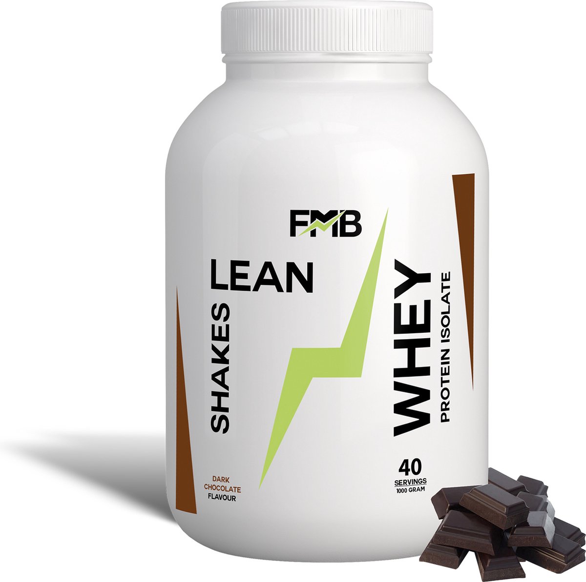 Fit Met Bruno - Whey Protein - Dark Chocolate - Lean Shake - Proteine Poeder - Eiwit - 1 KG