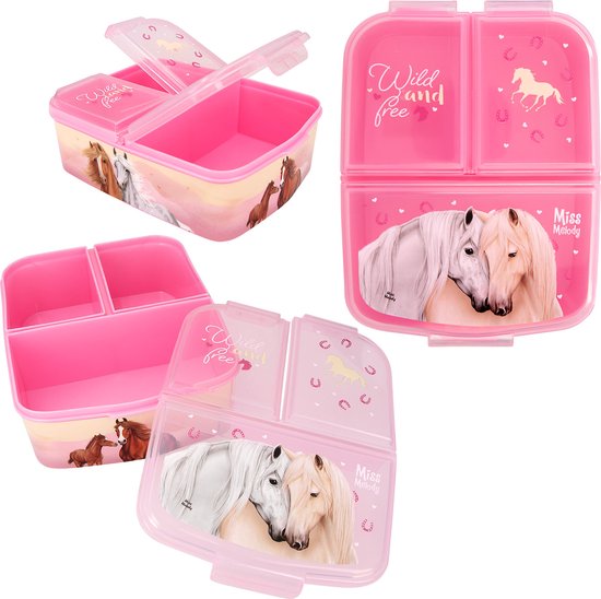 Sac à Bandoulière Fille Miss Melody Sundown - Rose Avec Détails Dorés, Poche Zippée, Sangle Réglable - Depesche