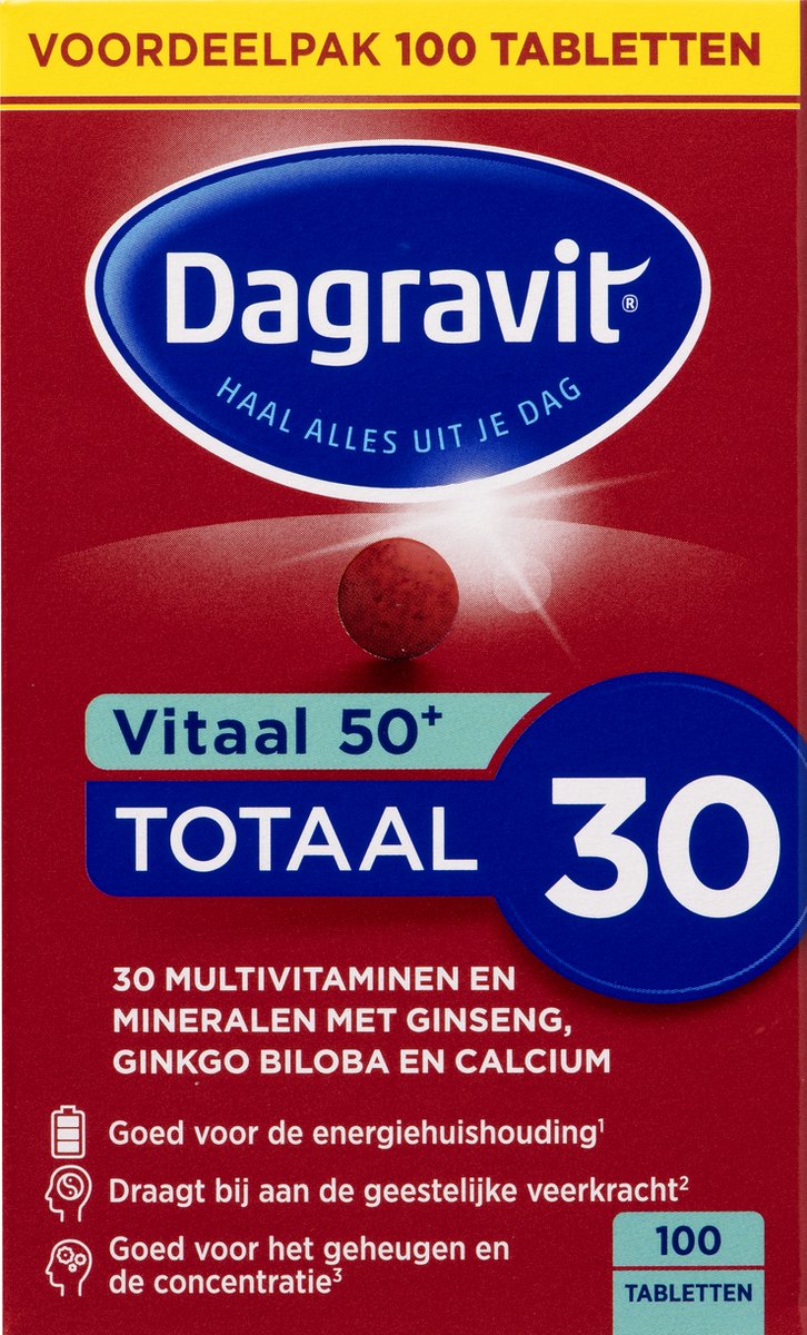 Dagravit Totaal Vitaal Multivitaminen Voordeelverpakking Vitamine B B B Bol