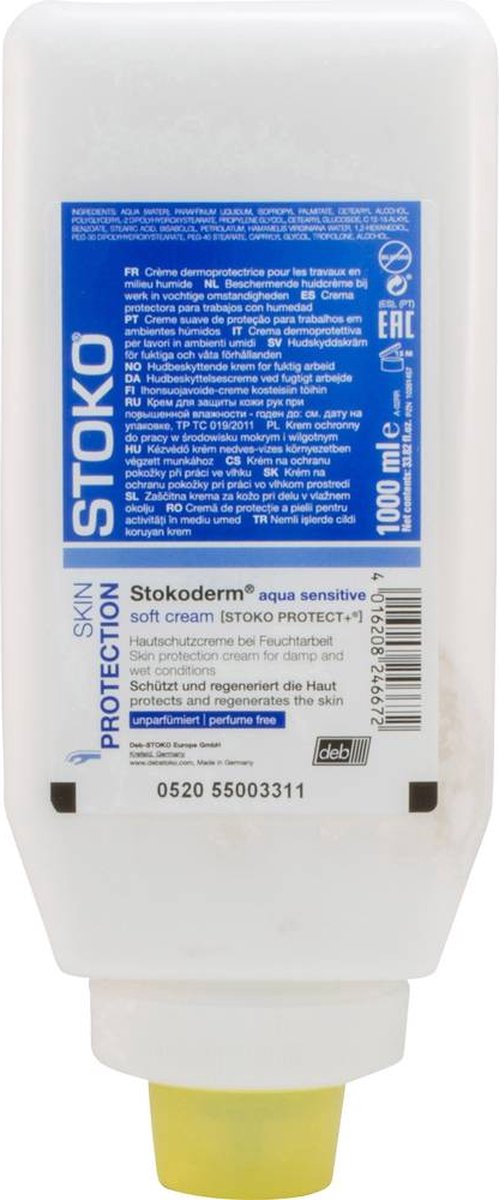 SC Johnson Professional Stokoderm® aqua sensitive Huidcrème beschermend 1000 ml 24666 1 stuk(s)