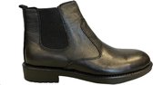 Herenschoenen- Chelsea Boots- Halfhoge leren Schoenen- Enkellaarzen 1003- Leather- Zwart- Maat 41