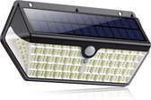 Iqonic Solar Buitenlamp Met Bewegingssensor - 266 LED - Wandlamp Buiten - Op Zonne Energie