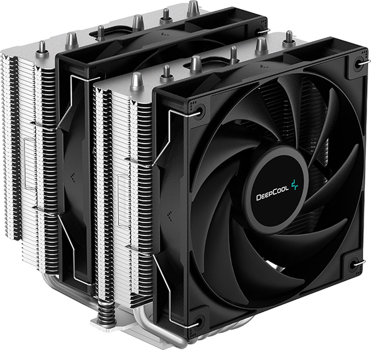 DeepCool AG620 6x Heat Pipe Dual Tower CPU Air Cooler, 2x 120mm Hydro Bearing PWM High Performance Fan, Intel: LGA2066/2011-v3/2011/1700/1200/1151/1150/1155 AMD: AM5/AM4, Easy Install, 260W TDP