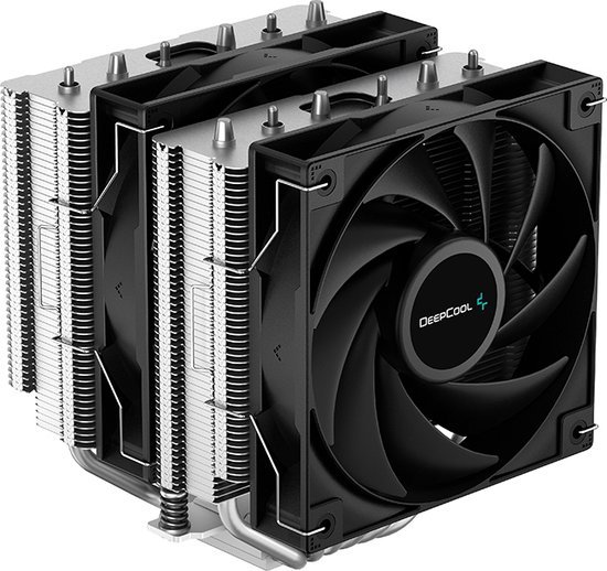 DeepCool AG620 6x Heat Pipe Dual Tower CPU Air Cooler, 2x 120mm Hydro Bearing PWM High Performance Fan, Intel: LGA2066/2011-v3/2011/1700/1200/1151/1150/1155 AMD: AM5/AM4, Easy Install, 260W TDP