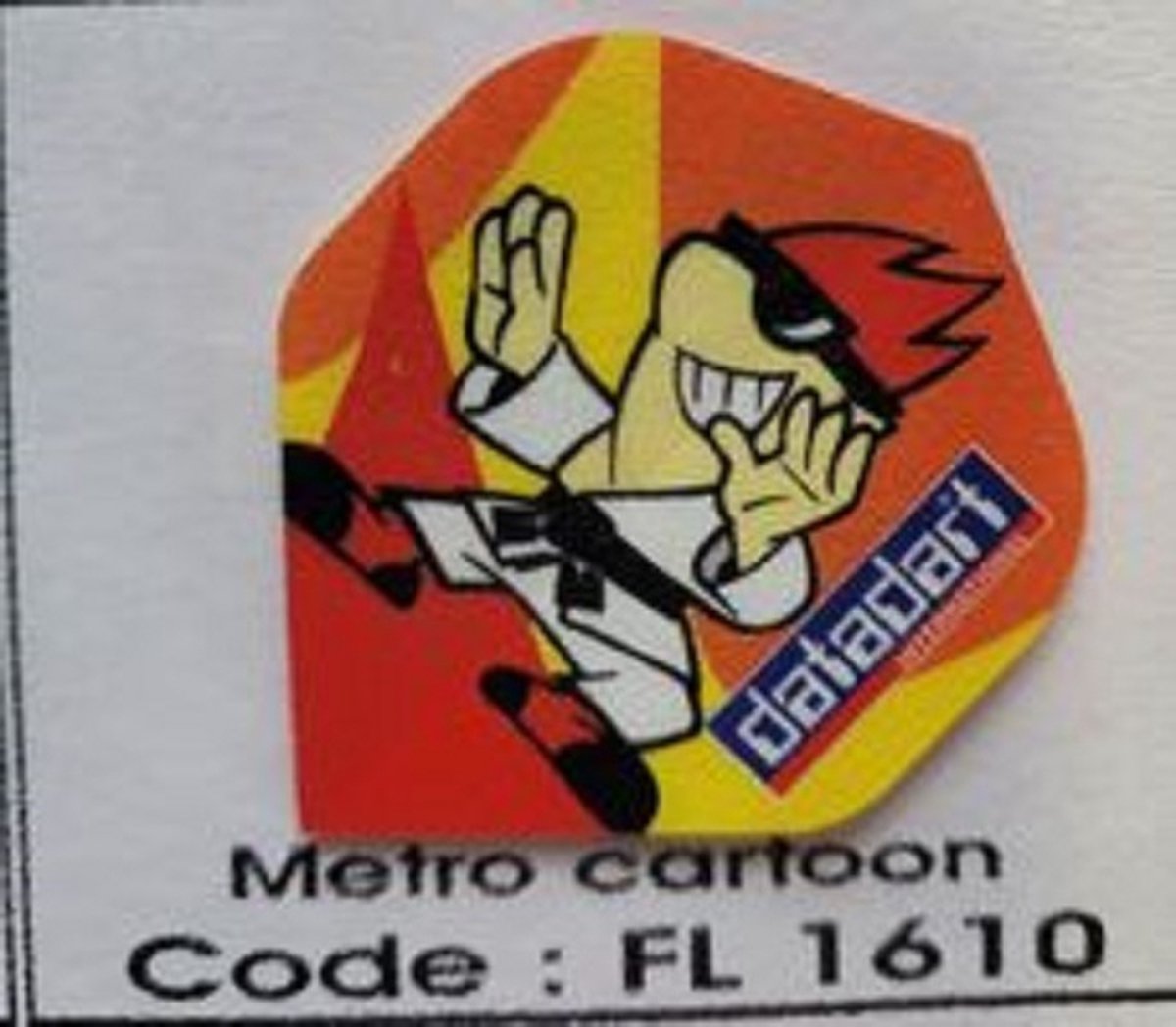 Datadart cartoon Dart Flights - 10 sets (30 stuks) - 75 micron dik