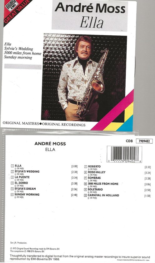 ANDRÉ MOSS - ELLA - CD ALBUM