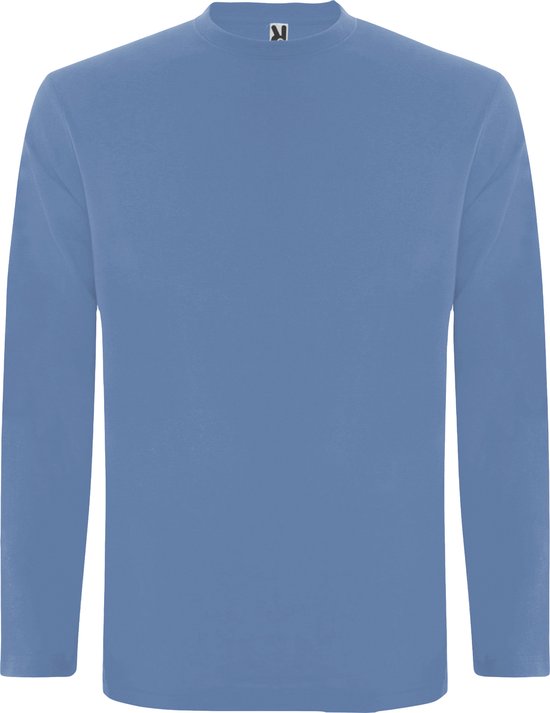 Denim Blauw Effen t-shirt lange mouwen model Extreme merk Roly maat XL