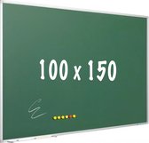 Krijtbord PRO - Magnetisch - Schoolbord - Eenvoudige montage - Geëmailleerd staal - Groen - 150x100cm