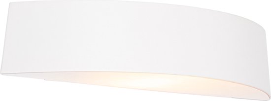 QAZQA caz - Moderne Wandlamp voor buiten - 1 lichts - D 7.5 cm - Wit - Buitenverlichting