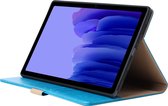 Phreeze Tablethoes - Geschikt voor Samsung Galaxy Tab A7 - 2020 - Luxe Lederen Hoesje - Ingebouwde Standaard met Kaarthouders - Hoesje met Magnetische Sluiting - Beschermhoes - Blauw
