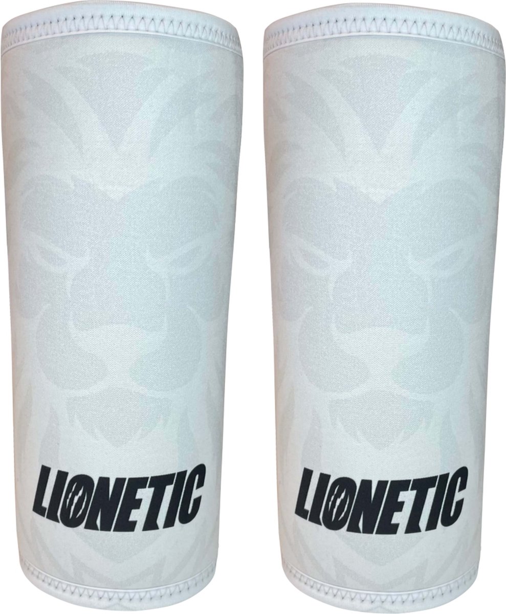 Knee sleeves 7mm – Lionetic Evolution – Wit - XXL