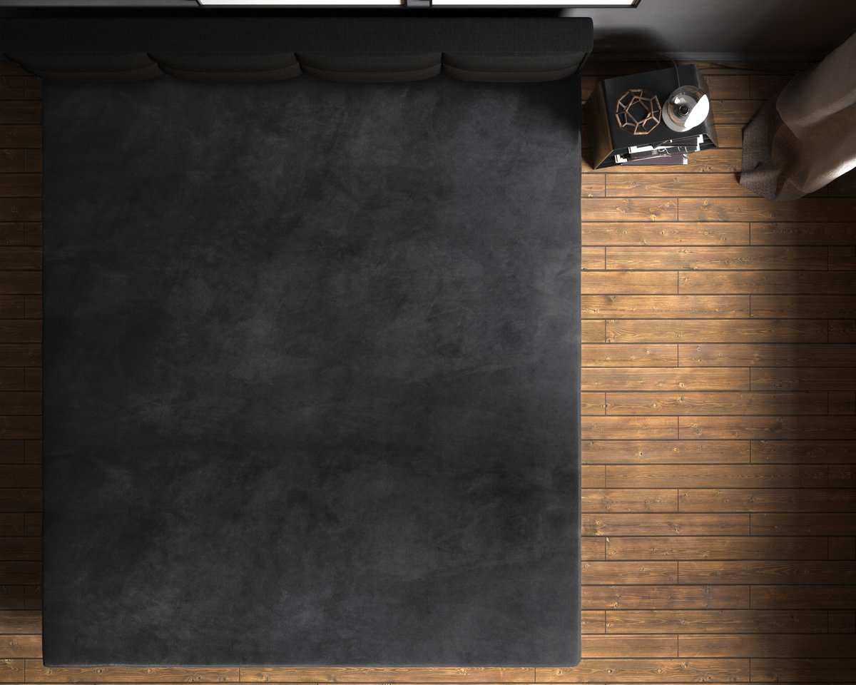 Sleeptime Velvet Hoeslaken - DE MEEST ZACHTE HOESLAKEN - 160x200 - Zwart