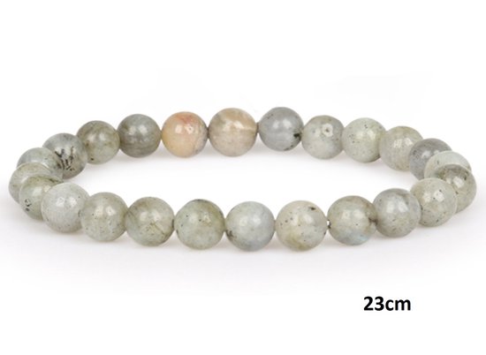 Bracelet - Flashing Stone 8 mm - Elastique - Longueur 23 cm