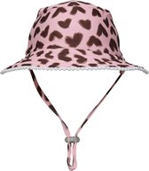Snapper Rock - UV Bucket hoed voor kinderen - Omkeerbaar - Wild Love - Roze - maat M