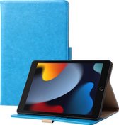 Phreeze Tablethoes - Geschikt voor iPad 2022 10e Generatie - 10.9 Inch - Luxe Lederen Hoesje - Ingebouwde Standaard met Kaarthouders - Hoesje met Magnetische Sluiting - Beschermhoes - Blauw