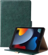 Phreeze Tablethoes - Geschikt voor iPad 2022 10e Generatie - 10.9 Inch - Luxe Lederen Hoesje - Ingebouwde Standaard met Kaarthouders - Hoesje met Magnetische Sluiting - Beschermhoes - Groen