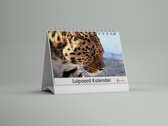 Luipaard bureaukalender - verjaardagskalender - 20x15cm - Huurdies