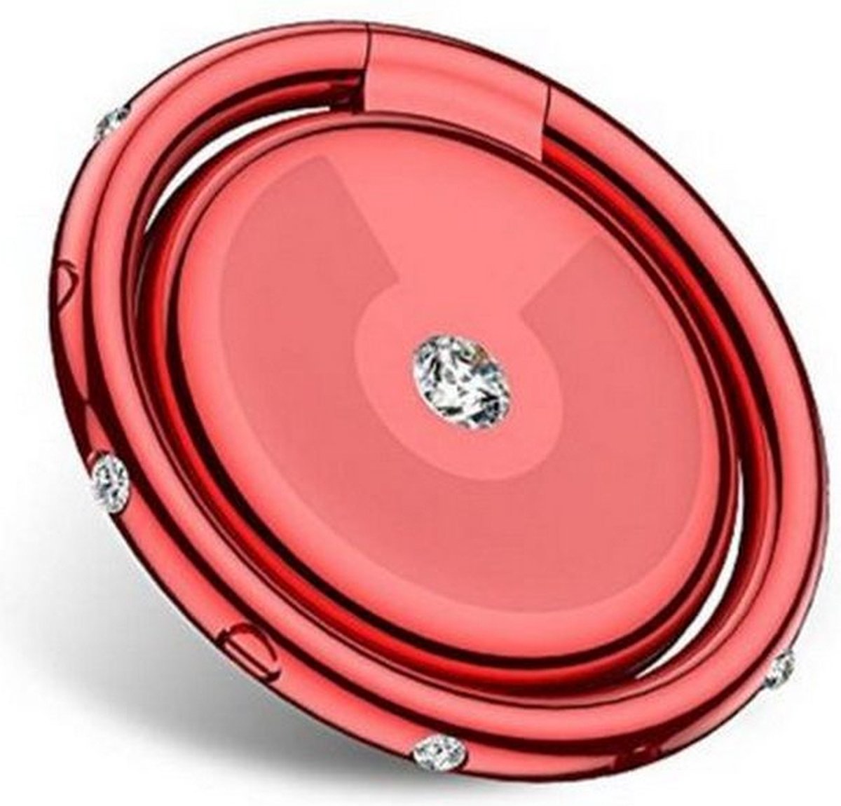 USAMS Diamond Encrusted Ring Holder - Rood