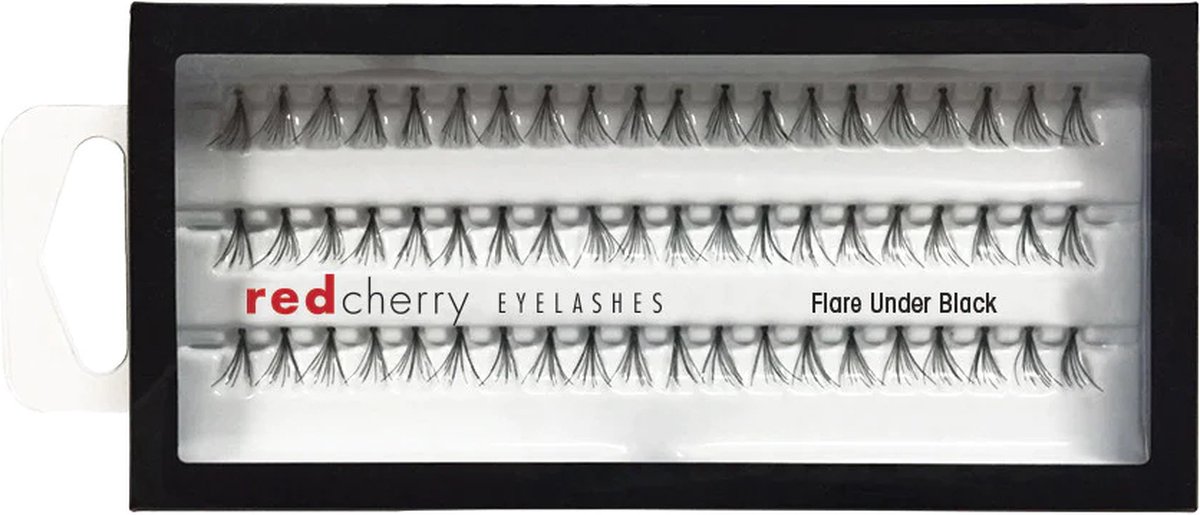 Red Cherry Eyelashes - Individual Lashes - Flare Under Black
